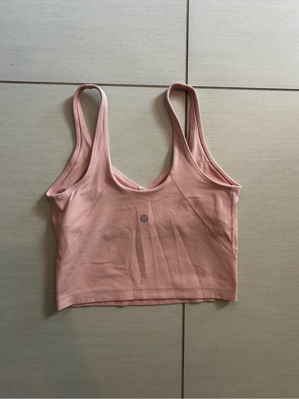 lululemon athletica Blush Pink Scoop-Neck Cropped Sports Bra